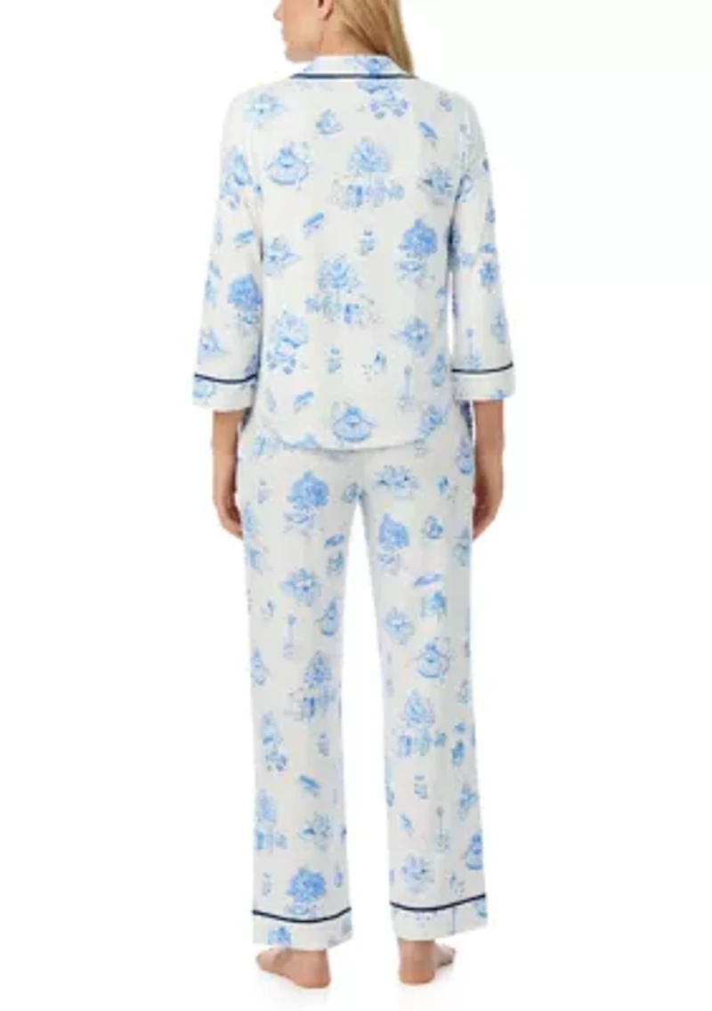 Women's Printed Knit Pajama Set
