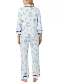 Women's Printed Knit Pajama Set