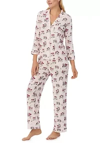 Women's Printed Knit Pajama Set