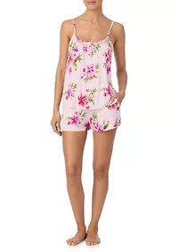 Women's Sleeveless Tank and Shorts Pajama Set