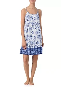 Women's Sleeveless Strappy Short Sleepdress