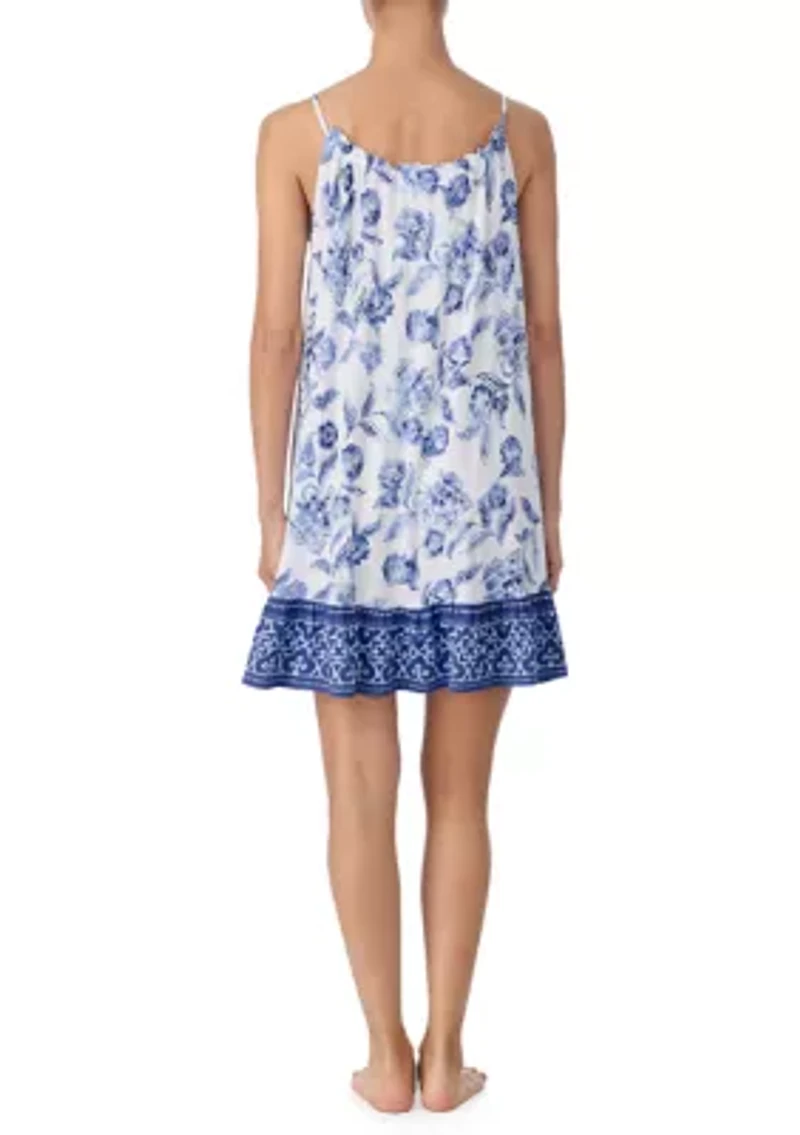 Women's Sleeveless Strappy Short Sleepdress