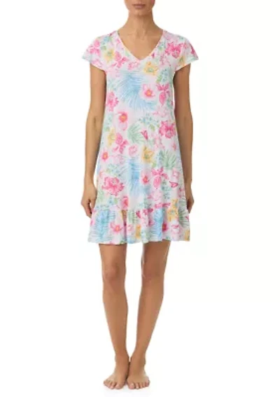 Women's Cap Sleeve Short Sleepdress