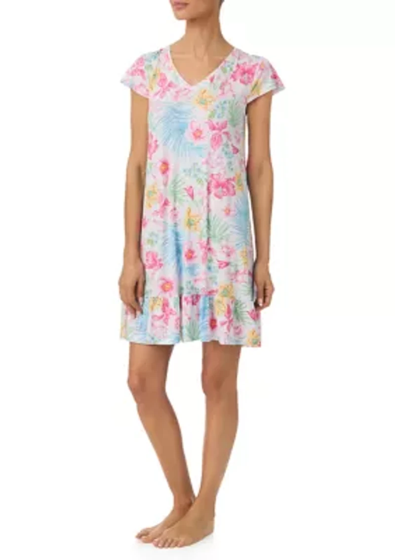 Women's Cap Sleeve Short Sleepdress