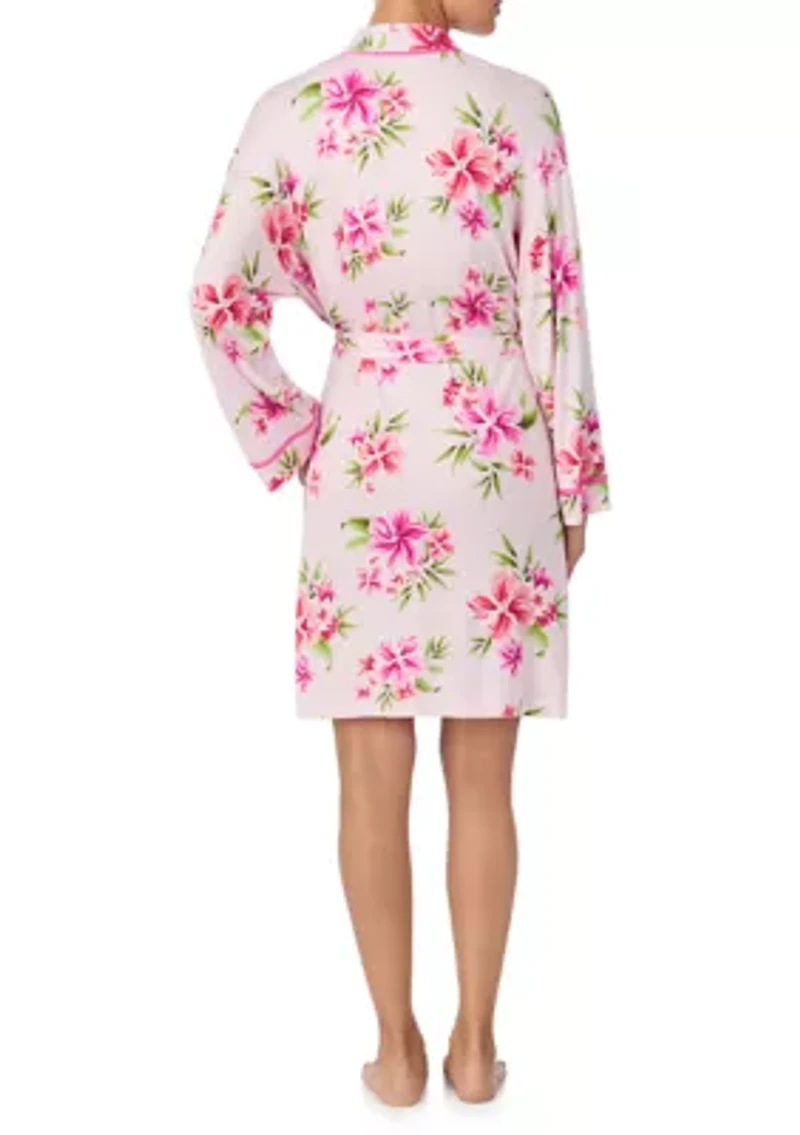 Women's Long Sleeve Short Robe