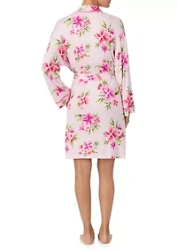 Women's Long Sleeve Short Robe