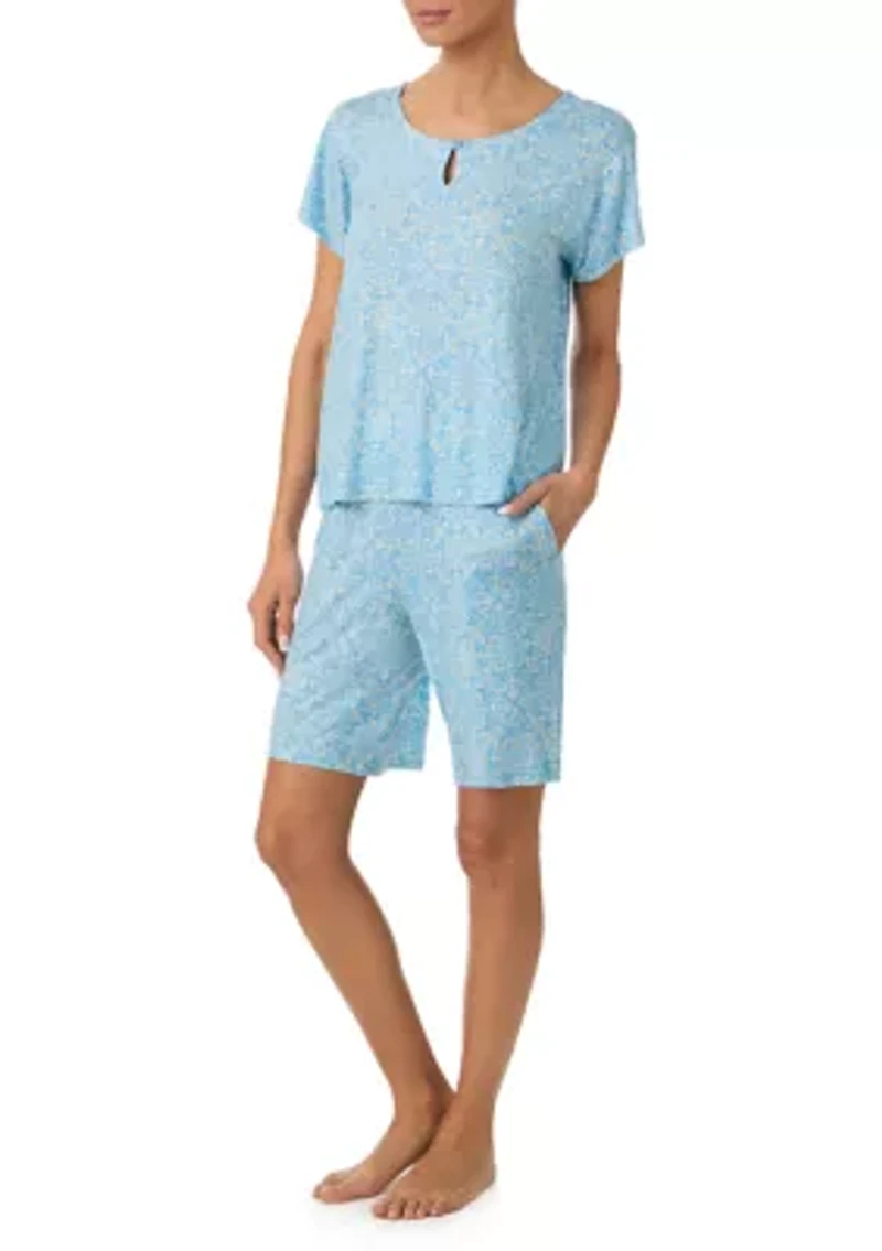 Women's Shirt and Shorts Pajama Bermuda Set