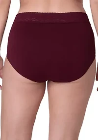 Modern Seamless Lace Trim Brief Underwear