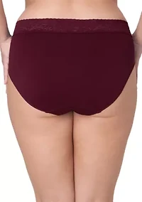 Modern Seamless Lace Trim High Cut Underwear