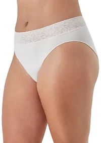 Modern Seamless Lace Trim High Cut Underwear