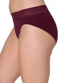 Modern Seamless Lace Trim High Cut Underwear