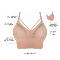 Mia Dot Wire Free Padded Mesh Bralette