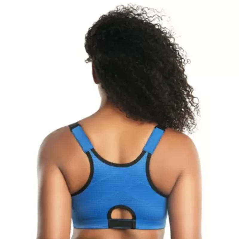 Wave Front Zipper Sports Bra