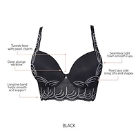 Pearl Longline Plunge Bra