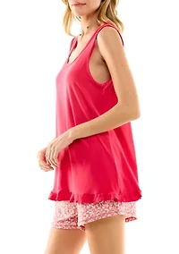 Women's Ruffle Yummy Sleep Tank Top