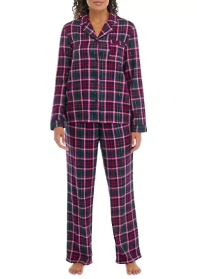 Plaid Flannel Pajama Set