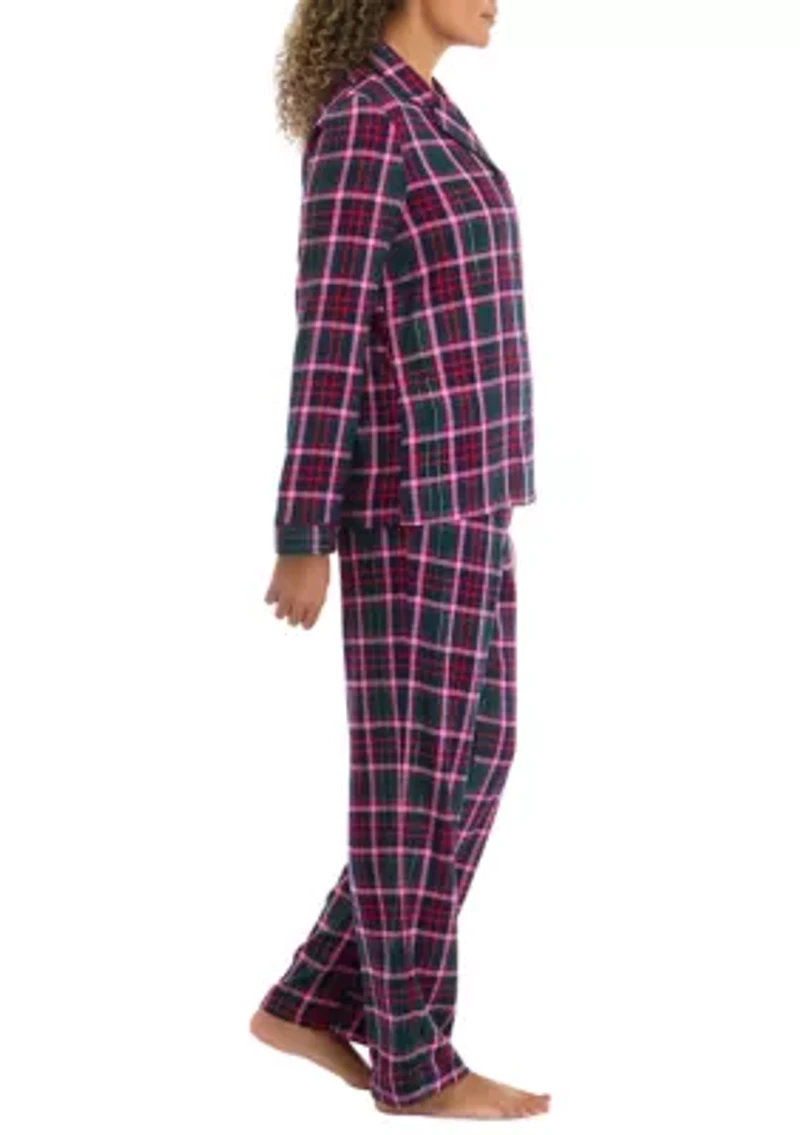 Plaid Flannel Pajama Set
