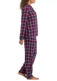 Plaid Flannel Pajama Set