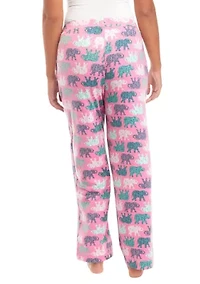 Printed Knit Pajama Pants