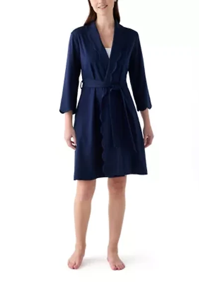 Scallop Knit Robe