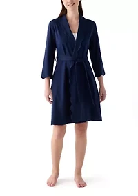 Scallop Knit Robe