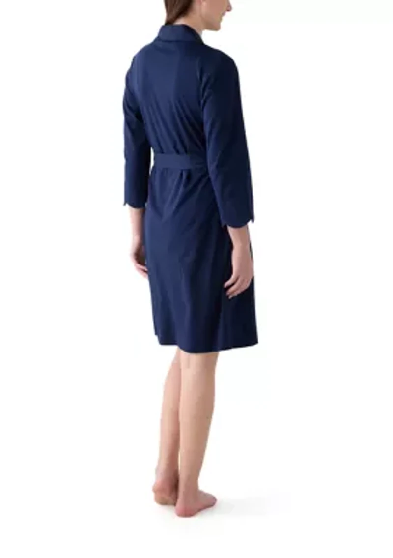 Scallop Knit Robe