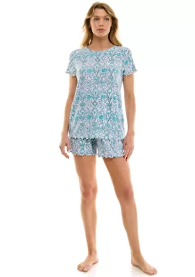 Women's Ruffle 3-Piece Pajama Set