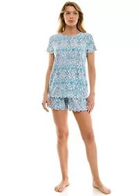 Women's Ruffle 3-Piece Pajama Set