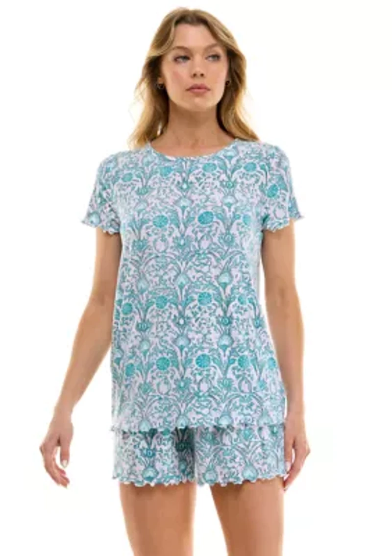 Women's Ruffle 3-Piece Pajama Set