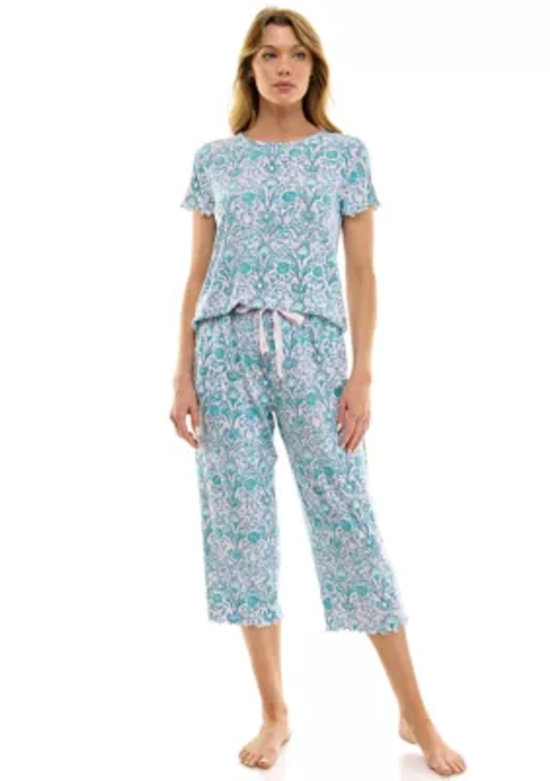 Women's Ruffle 3-Piece Pajama Set