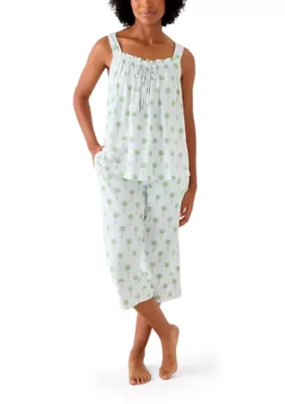 Tank Top and Wide Leg Pants Pajama Set