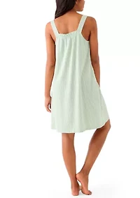 Women's Knit Seersucker Tank Dress
