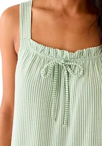 Women's Knit Seersucker Tank Dress