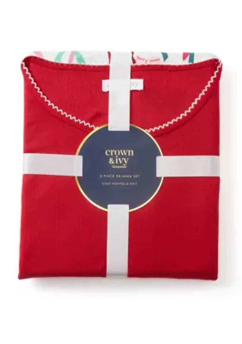 Women's Pointelle Pajama Set