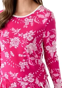 Women's Long Sleeve Pajama Top and Pants Set