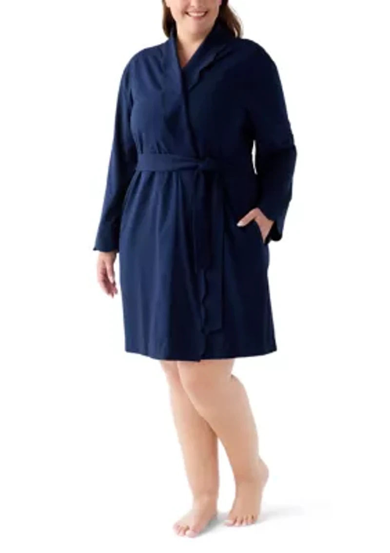 Plus Scalloped Robe