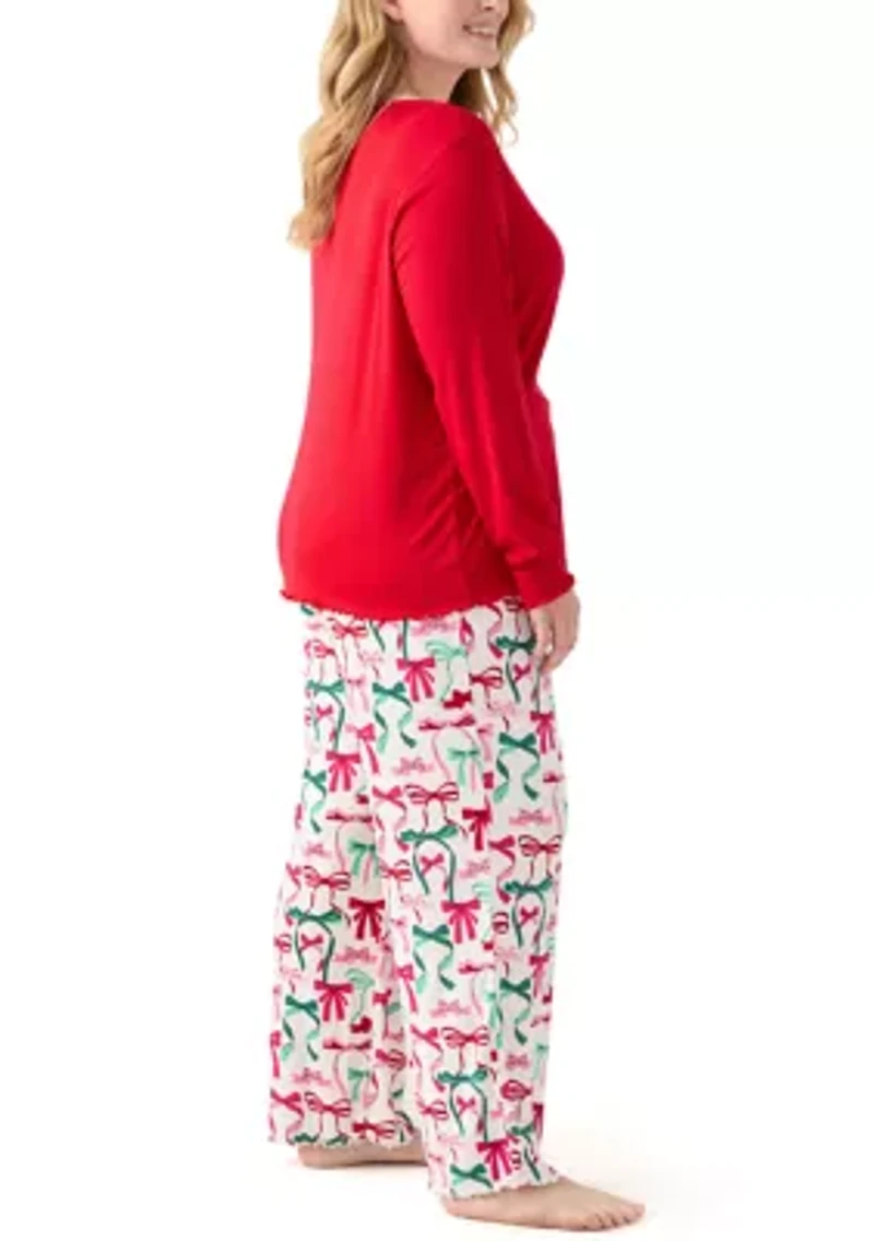 Women's Pointelle Pajama Set