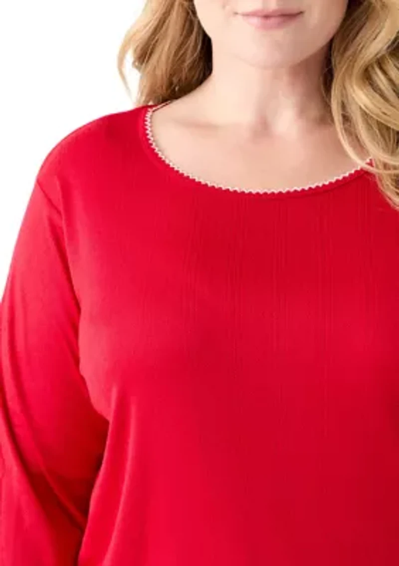 Women's Pointelle Pajama Set