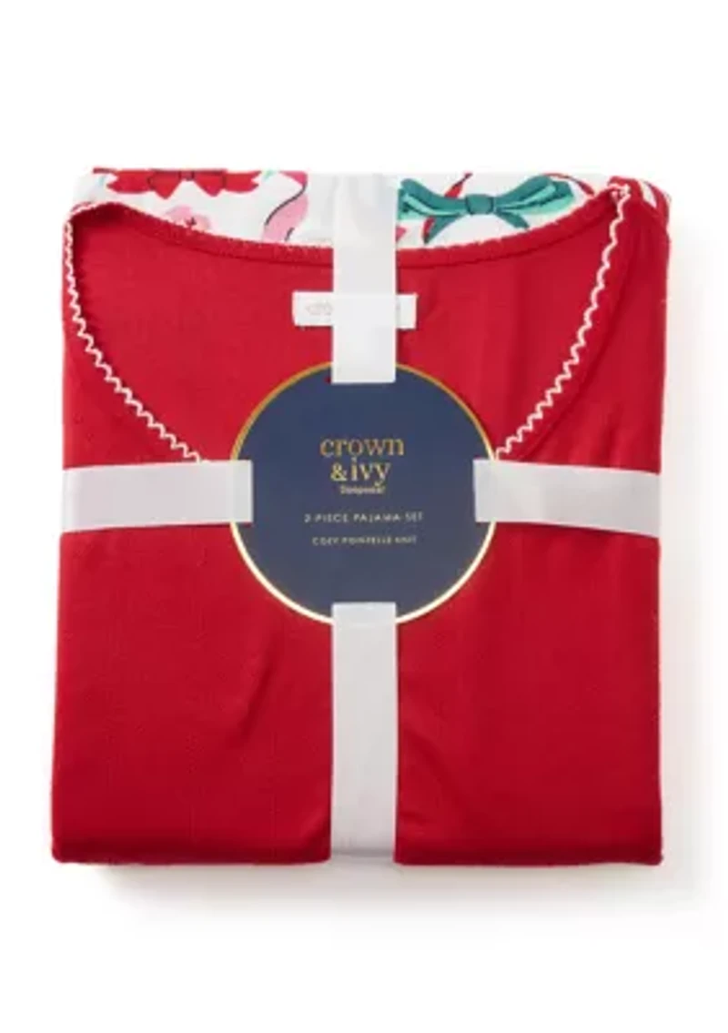 Women's Pointelle Pajama Set