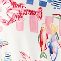 Women's Shirt and Shorts Print Pajama Set
