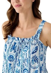 Sleeveless Bow Yummy Pajama Set