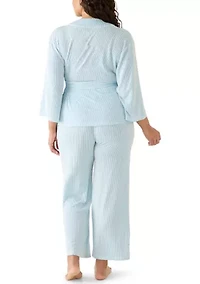 Plus Kimono Pant Set