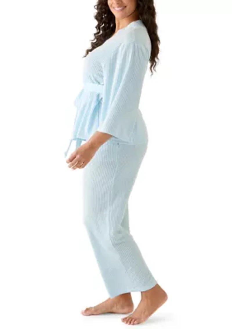 Plus Kimono Pant Set