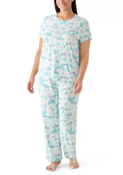 Plus Knit Pajama Set