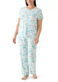 Plus Knit Pajama Set