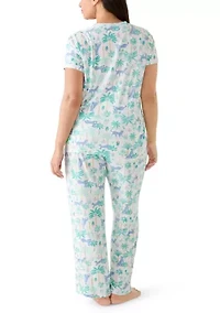 Plus Knit Pajama Set