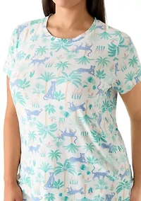 Plus Knit Pajama Set