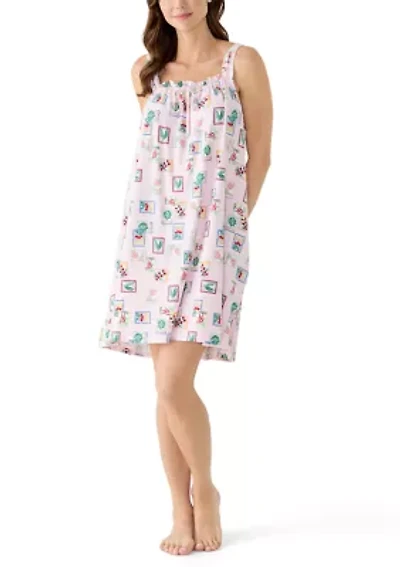Sleeveless Bow Nightgown