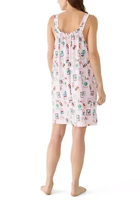 Sleeveless Bow Nightgown