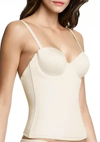 Plus Paige Padded Strapless Longline Bra